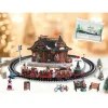 Lemax North Pole Railway Pack con Neve in Omaggio