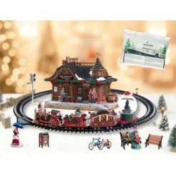 Lemax North Pole Railway Pack con Neve in Omaggio