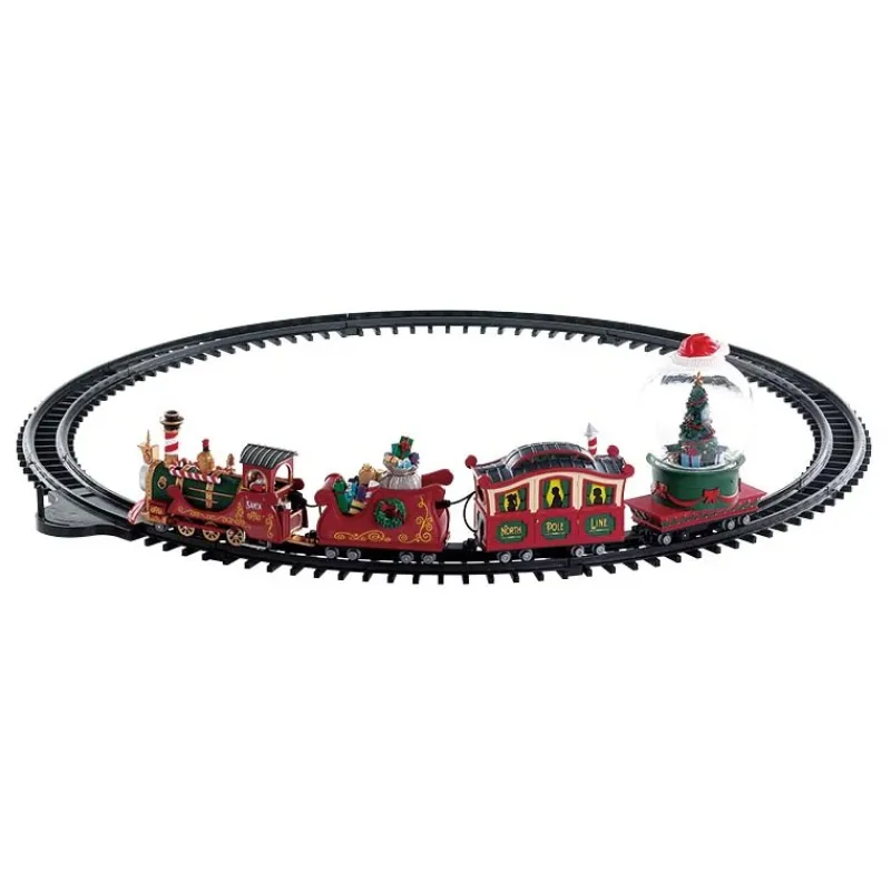 Lemax North Pole Railway Pack con Neve in Omaggio
