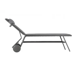 LaFuma Lettino MIAMI HIGH BEC LFM5174 Silver