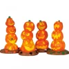 Lemax Light Up Pumpkin Stack, Set of 4 B/O 4.5V Cod. 34623