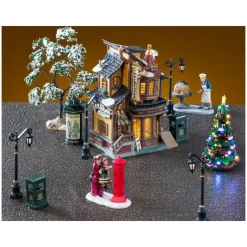 Lemax Lucy's Chocolate Shop Set con Alimentatore 4.5V Cod. 56677