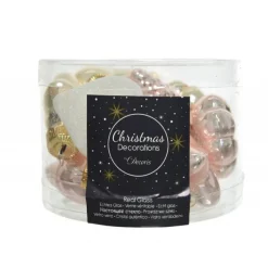 Kaemingk Mini decorazioni in vetro da appendere. Set di 12