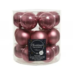 Kaemingk Mini palline in vetro da appendere. Set di 18