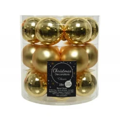 Kaemingk Mini palline in vetro da appendere. Set di 18