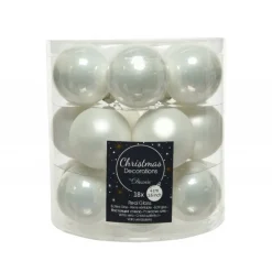 Kaemingk Mini palline in vetro da appendere. Set di 18