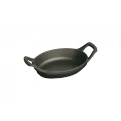 Staub Mini Pirofila Ovale 15 cm Nera in Ghisa