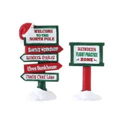 Lemax North Pole Signs Set of 2 Cod. 74325