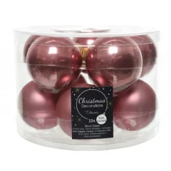 Kaemingk Palline di Natale da Appendere in Vetro 6 cm. Set di 10
