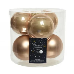 Kaemingk Palline di Natale da Appendere in Vetro 8 cm. Set di 6