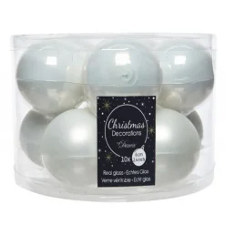 Kaemingk Palline di Natale in Vetro Diam 6 cm Set di 10