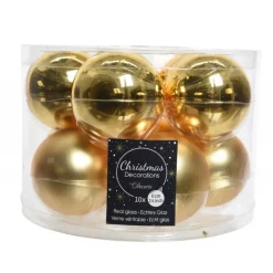 Kaemingk Palline di Natale in Vetro Diam 6 cm Set di 10
