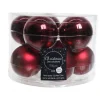 Kaemingk Palline di Natale in Vetro Diam 6 cm Set di 10