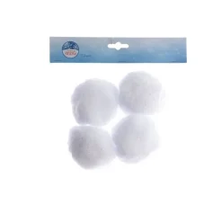 Kaemingk Palline di neve Bianco dim 10 cm Box da 4