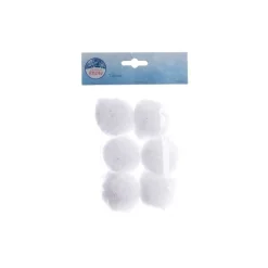 Kaemingk Palline di neve Bianco dim 5 cm Box da 6