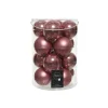 Kaemingk Palline in vetro da appendere Rosa Velvet dim 8 cm Box da 16