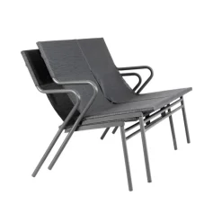 LaFuma Panca Bassa imbottita VENCE LFM5287 Obsidian/Titane