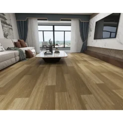 Unionwood Pavimento In Spc Effetto Legno - Rovere Chocolate