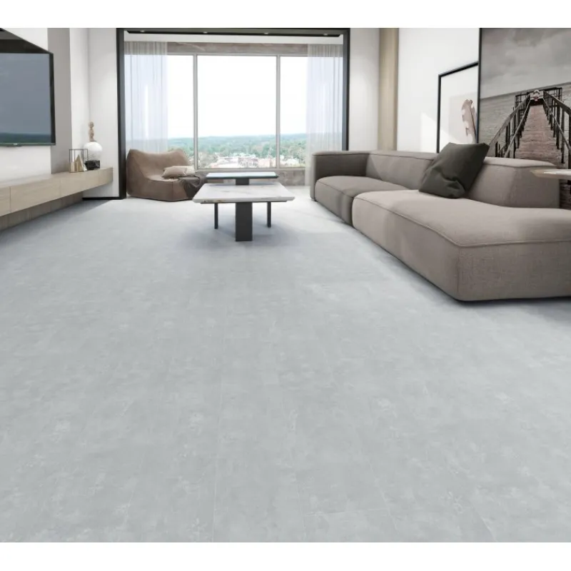 Unionwood Pavimento In Spc Effetto Pietra - Cemento Chiaro