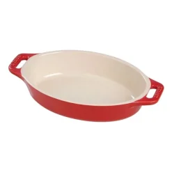 Staub Pirofila Gratin Ovale 29 cm Rossa in Ceramica