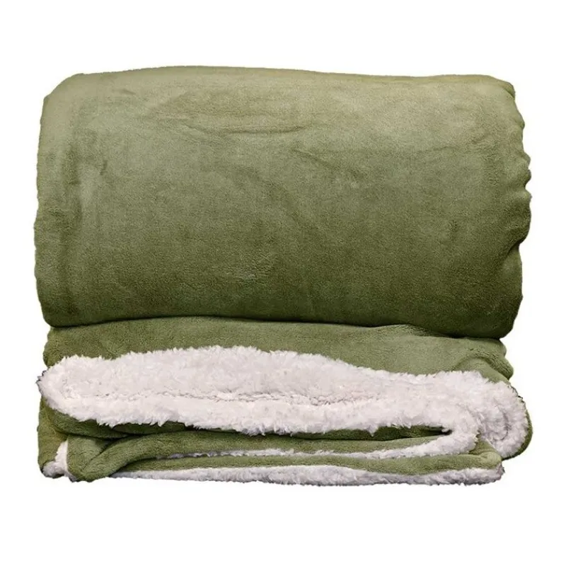 Unique Living Plaid Lars XL 220x240 cm Colore Oil Green