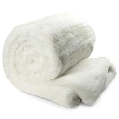 Unique Living Plaid Lova 130 x 160 cm White