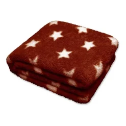 Unique Living Plaid Stars Throw 150 x 200 cm Colore Clay Red