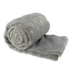 Unique Living Plaid Throw Golden Star 130 x 160 cm Colore Dark Grey