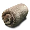 Unique Living Plaid Throw Xmas Glitter Star 130 x 160 cm Colore Taupe