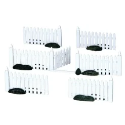 Lemax Plastic Picket Fence Set of 7 Cod. 14388