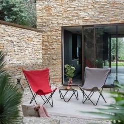 LaFuma Poltrona pieghevole MAXI POP UP LFM5358 Grès/noir