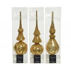 Kaemingk Puntale in vetro 31 cm oro. Pezzo Singolo