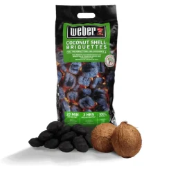 Weber Sacco da 8 kg di Bricchetti di guscio di noce di cocco Cod. 18402