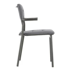 LaFuma Sedia Impilabile con Braccioli ORON LFM5273 Silver