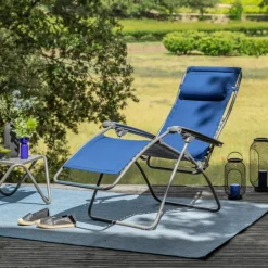 LaFuma Sedia Poltrona Reclinabile Sdraio RSX CLIP LightComfort LFM2054 Denim