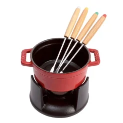 Staub Set Mini Fondute 10 cm Rosso in Ghisa