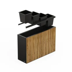 Herstera Sistema di Irrigazione Automatica per Fioriera in Metallo DECO DIVIDER 120x40x80 cm