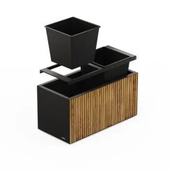Herstera Sistema di Irrigazione Automatica per Fioriera in Metallo DECO Planter 100x50x50 cm