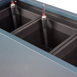 Herstera Sistema di Irrigazione Automatica per Fioriera Alta in Metallo 100x25x80 cm