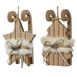 Kaemingk Slitta in Legno da Appendere Pezzo Singolo