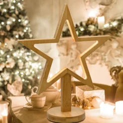 Lotti Stella con Base H37cm LED BIANCO CALDO