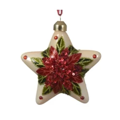 Kaemingk Stelle di Natale da Appendere con decorazioni Set da 2