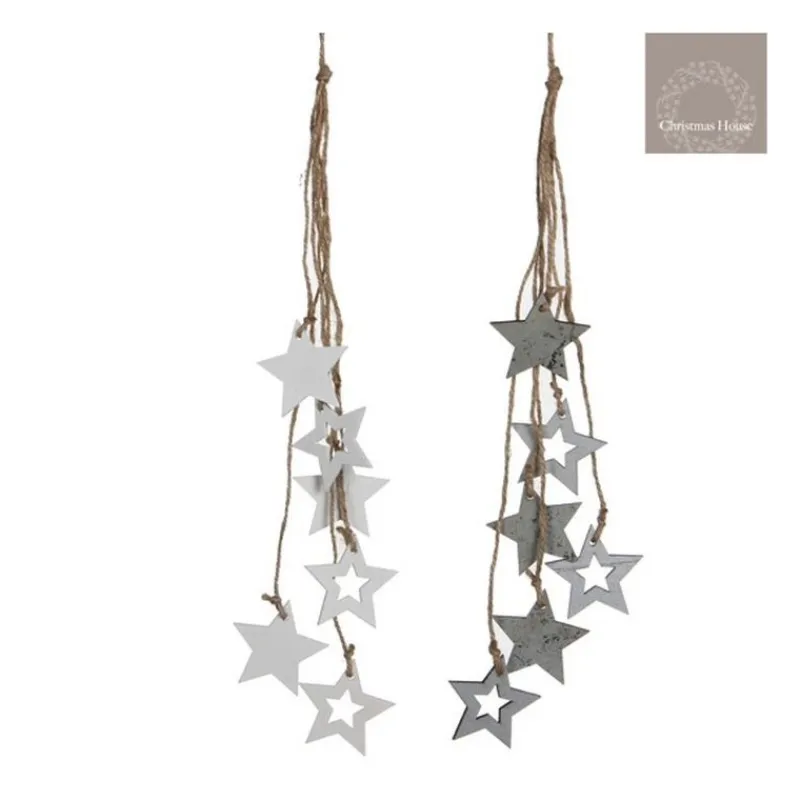 Edelman Stelline ornamentali da appendere Bianche o Argento