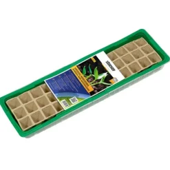 Stocker Vassoio miniserra con vasetti di torba 55,5 x 14,5 x h12 cm