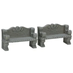 Lemax Stone Bench Set of 2 Cod. 74612