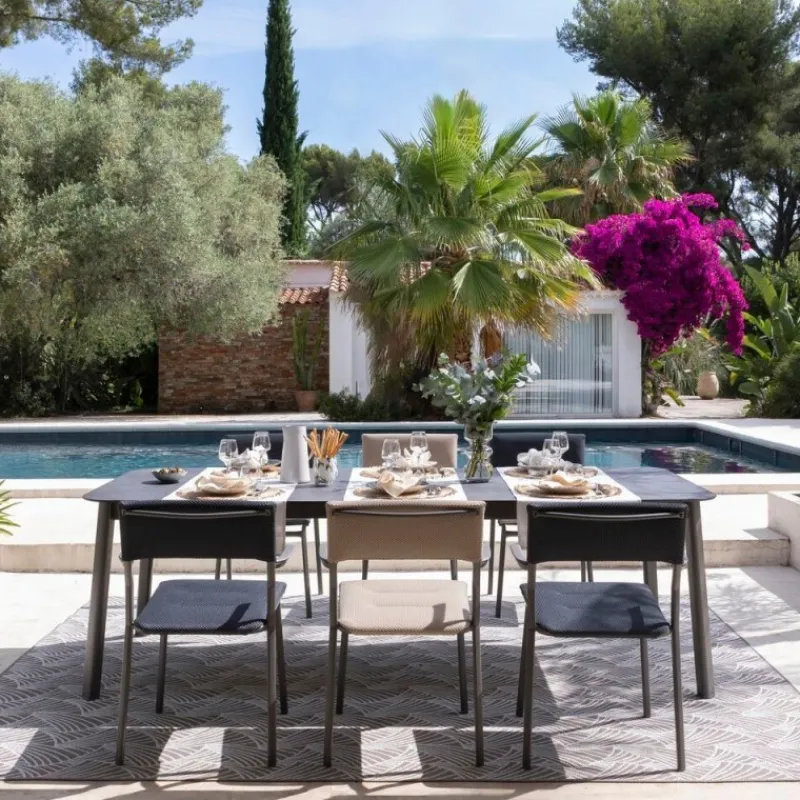 LaFuma Tavolo da giardino allungabile ORON 170/205x100 cm LFM5322 Fusain/Titane