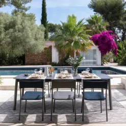 LaFuma Tavolo da giardino allungabile ORON 170/205x100 cm LFM5322 Fusain/Titane