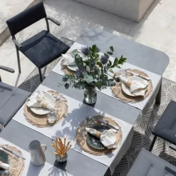 LaFuma Tavolo da giardino allungabile ORON 170/205x100 cm LFM5322 Fusain/Titane