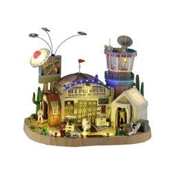 Lemax The Air & Space Novelties Hangar Museum con Alimentatore 4.5V Cod. 55301