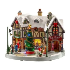 Lemax The Bell & Thistle Tavern con Alimentatore 4.5V Cod. 05682